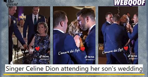 celine at her sons wedding|celine dion wedding.